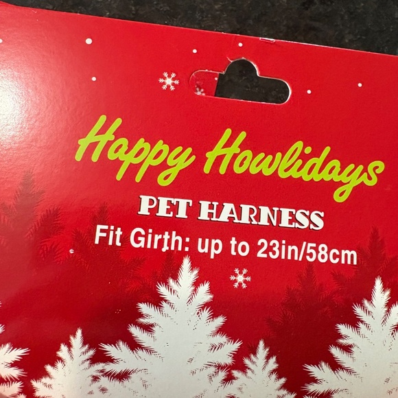 NWT - WINTER SNOWFLAKE - BRIGHT RED - WARM PET HARNESS - Picture 11 of 11